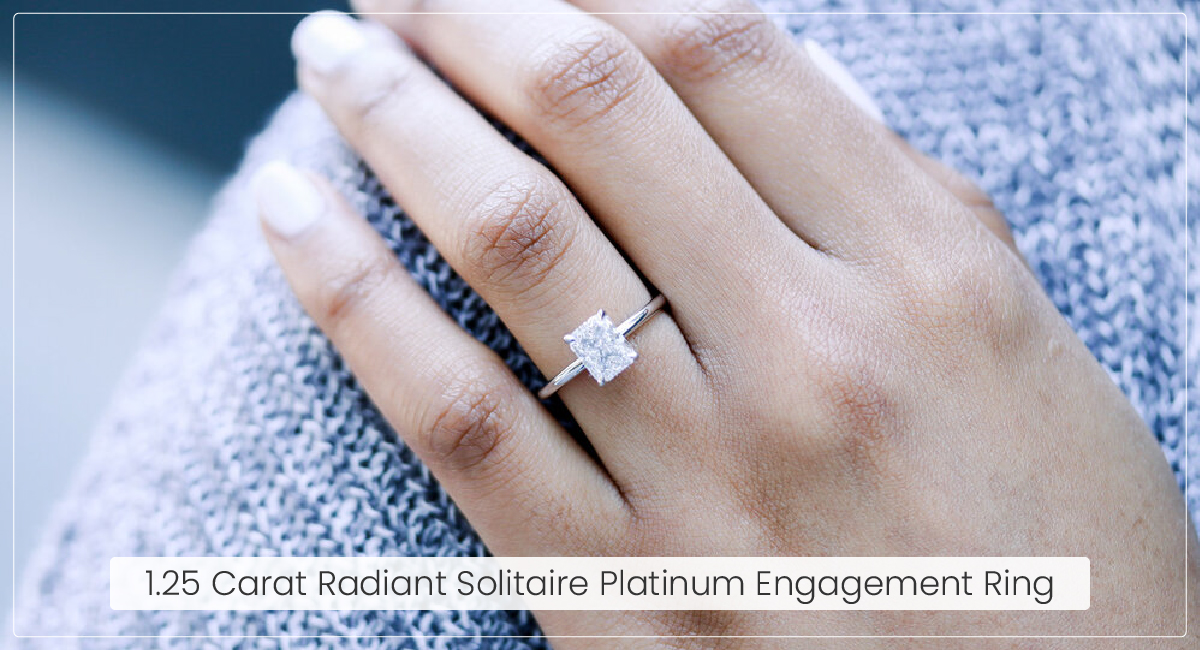 1.25 Carat Lab Grown Diamond Engagement Rings