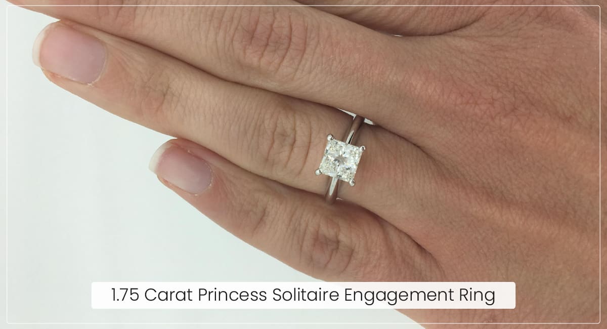 1.75 Carat Lab Grown Diamond Engagement Rings