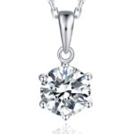 O03C (O03A) Six-Prong Round Pendant - 1