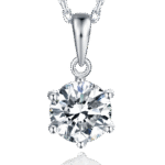 O03C (O03A) Six-Prong Round Pendant - 4