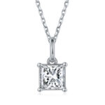 O90K (T90E) Princess-Cut Pendant - 1
