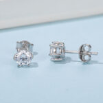 S03C (O03A) 6-Prong Round Stud Earrings - 4